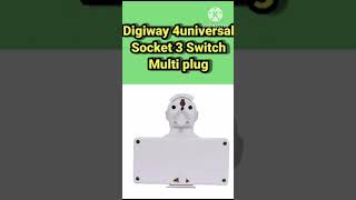 Digiway 4 Universal Socket 3 Switch Multi Plug Extension BoardMultiplug gadgets everyone [upl. by Nilerual160]