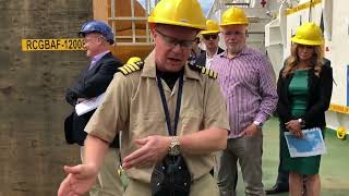 Submarine cable laying ship tour [upl. by Earas]