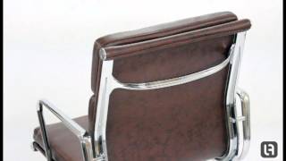 EA217 Eames Style Soft Pad Vintage Brown Office Chair [upl. by Fenton947]