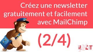 Création dune liste de diffusion en MailChimp 2 sur 4 [upl. by Nairbal275]