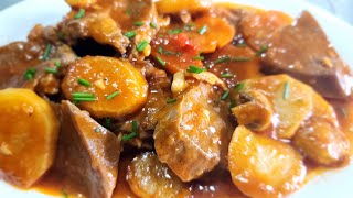 How to make Pork Lengua Estofado [upl. by Mayfield]