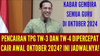 TPG TRIWULAN 3 DIPERCEPAT  CAIR AWAL OKTOBER CEK 30 DAERAH BERIKUT [upl. by Kenti]