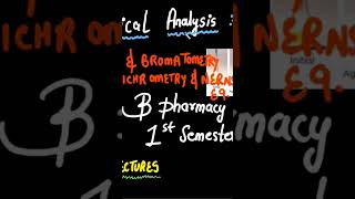 FREE B PHARMACY 1ST SEMESTER LECTURES ✅ 2024 pharmacy chemistry bpharmacy [upl. by Nickie]