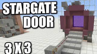 Minecraft Bedrock  3x3 STARGATE DOOR 🚪 Tutorial 🚪 PS4  MCPE  Xbox  Windows  Switch [upl. by Llemaj400]