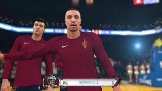 NBA 2k18  New Look Cavaliers vs Golden State Warriors  Cavs trade Half the Roster 4k 60fps [upl. by Lekim418]