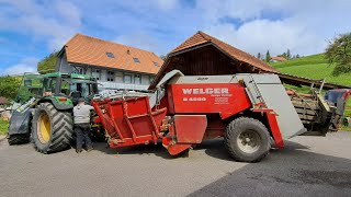 Stockpressen mit Welger D4000 Eigenbau  2K24 das Hirschrudel 🦌 [upl. by Nara838]