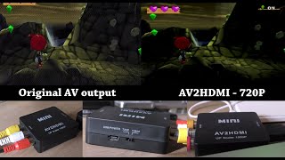 AV2HDMI Video Comparison Test  PS2 Mini RCA AV to HDMI 1080P Upscaler [upl. by Holland]