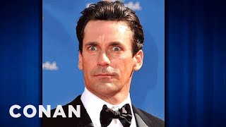 Jon Hamm Displays Unfettered Arousal And Other Emotions  CONAN on TBS [upl. by Novel]