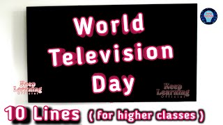 What is the importance of World Television Day [upl. by Auhel164]