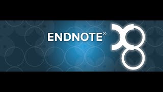 EndNote X8 for Beginners import citations edit change style create libraries [upl. by Osy]