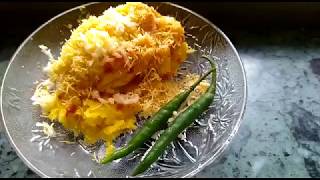 Surti Locho  Cheese Butter Lochu Easy quick snack Locha by cooking with pinki [upl. by Guise]