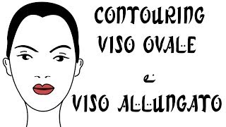 CONTOURING VISO OVALE  E VISO ALLUNGATO  N° 1 [upl. by Kushner186]