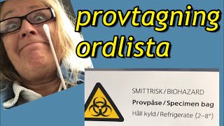 Lär dig svenska  provtagning  ordlista Hur går en provtagning till [upl. by Tiga]