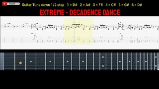 Extreme  Decadence Dance Guitar Tabs [upl. by Ruskin]