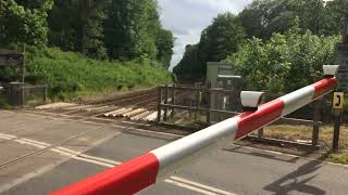 New Barriers at Naworth Level Crossing Cumbria [upl. by Oiliduab]