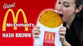 DIY GIANT McDONALDS HASH BROWN 🍟  VERSUS [upl. by Olympias]