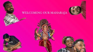 WELCOMING OUR MAHARAJA TO AREA😍  GANESH CHATURTHI 2024  FUN VLOG  AK VLOGS IN KANNADA [upl. by Ymaj]