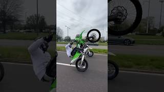 Biker Makes Other Rider Crash During A Wheelie 👀  bikelife kawasaki wheelie motorcyclecrash [upl. by Amla642]