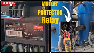 Compressor Mein Motor Protection Relay Kaise kaam karta hai Danfoss Motor Protection Relay [upl. by Nilorac]