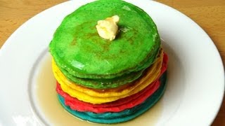 Rainbow Pancakes  One Pot Chef [upl. by Ferree]