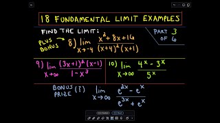 ❖ Lots of Limit Examples Part 3 ❖ [upl. by Daren363]