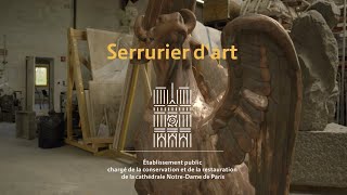 Serrurier dart  Les métiers du chantier de NotreDame de Paris [upl. by Keverne]