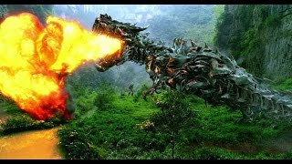 Transformers 4  All Dinobot Scenes IMAX HD [upl. by Adniroc]