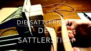 DIY Die Sattlernaht der Sattlerstich the SaddleStitch So gehts [upl. by Custer]