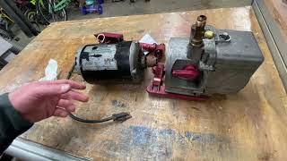 Robinair Vac Pump Rebuild They don’t make ‘em like they to Part 1 [upl. by Nairrot]