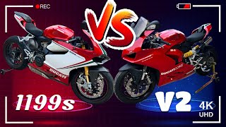 Ducati Panigale V2 vs Ducati Panigale 1199s Is the V2 better [upl. by Norit]