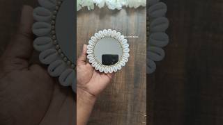 Cowrie shells se bnaye mirror diy ytshorts youtubeshorts youtubepartner craft viralshort [upl. by Eninej]