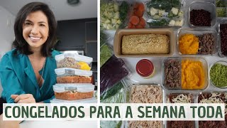 Como congelar comida para a semana toda  Refeições saudáveis para congelar  Mariana Talita [upl. by Allerim414]