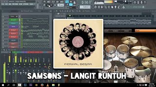 Samsons  Langit Runtuh Karaoke FL Studio [upl. by Romeo]