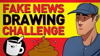 Artists Draw Fake News Headlines [upl. by Erehs]