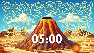 5 Minute Volcano 🌋 Timer Bomb 💣  Confetti Eruption [upl. by Born505]