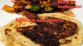 Alfaham and poratta ¦ Malayalam ¦ Moms restaurant Cherpulassery AK entertainment [upl. by Anahcar34]