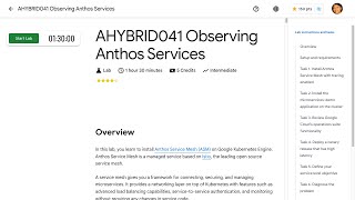 AHYBRID041 Observing Anthos Services [upl. by Edya]