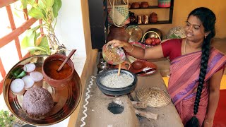 Ragi recipe  Urad dal recipe  Ragi mudde  Urad dal porridge  Traditional food  Villagelife [upl. by Laith132]