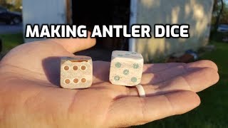 How to Make Dice out of ANTLER [upl. by Michigan]