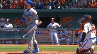 Max Muncy Solo Homerun  MLB The Show 24 Online Rated [upl. by Ierbua]