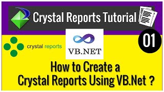 Crystal Reports Tutorial in VBNet  CODERBABA  Part01 [upl. by Giorgia]