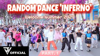 KPOP IN PUBLIC Random Dance INFERNO quotWelcome Summerquot By The Will5  PART 1  Nhảy Trên Phố Đi Bộ [upl. by Peisch]