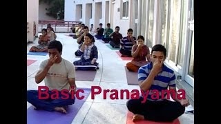 Basic Pranayama for Beginners  Yoga Breathing exercise  Yoga at ISRO by YogGuruDheeraj [upl. by Wehtam]