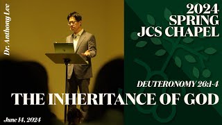 CHAPEL 일산국제학교 2024 JCS Ilsan Campus Grand Opening 이민호 교장 주니퍼크리스천스쿨 일산캠퍼스 그랜드 오픈 하나님의 유산 국제학교 [upl. by Yasnyl]