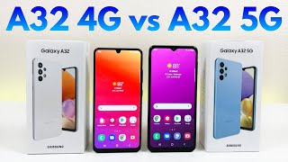 Samsung Galaxy A32 4G vs Samsung Galaxy A32 5G  Who Will Win [upl. by Etnuahc750]