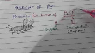 Mediators of pain with super easy mnemonic [upl. by Hicks]