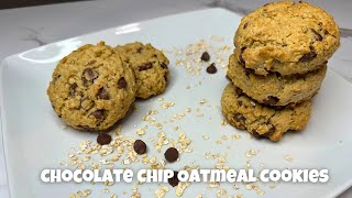 Soft amp Chewy Oatmeal Chocolate Chip Cookies  Easy amp Delicious Recipe [upl. by Atte517]