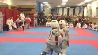 Taekwondo Kids Sparring Warwick NY [upl. by Onimixam]