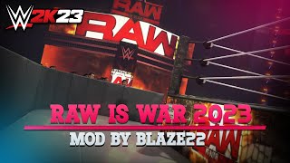 WWE2K23 CUSTOM RAW ARENA MOD Entrances Edge John Cena [upl. by Arataj]