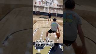 Middle School Fundamentals basketball ballislife collegebasketball nba aau basketballdrills [upl. by Novad]